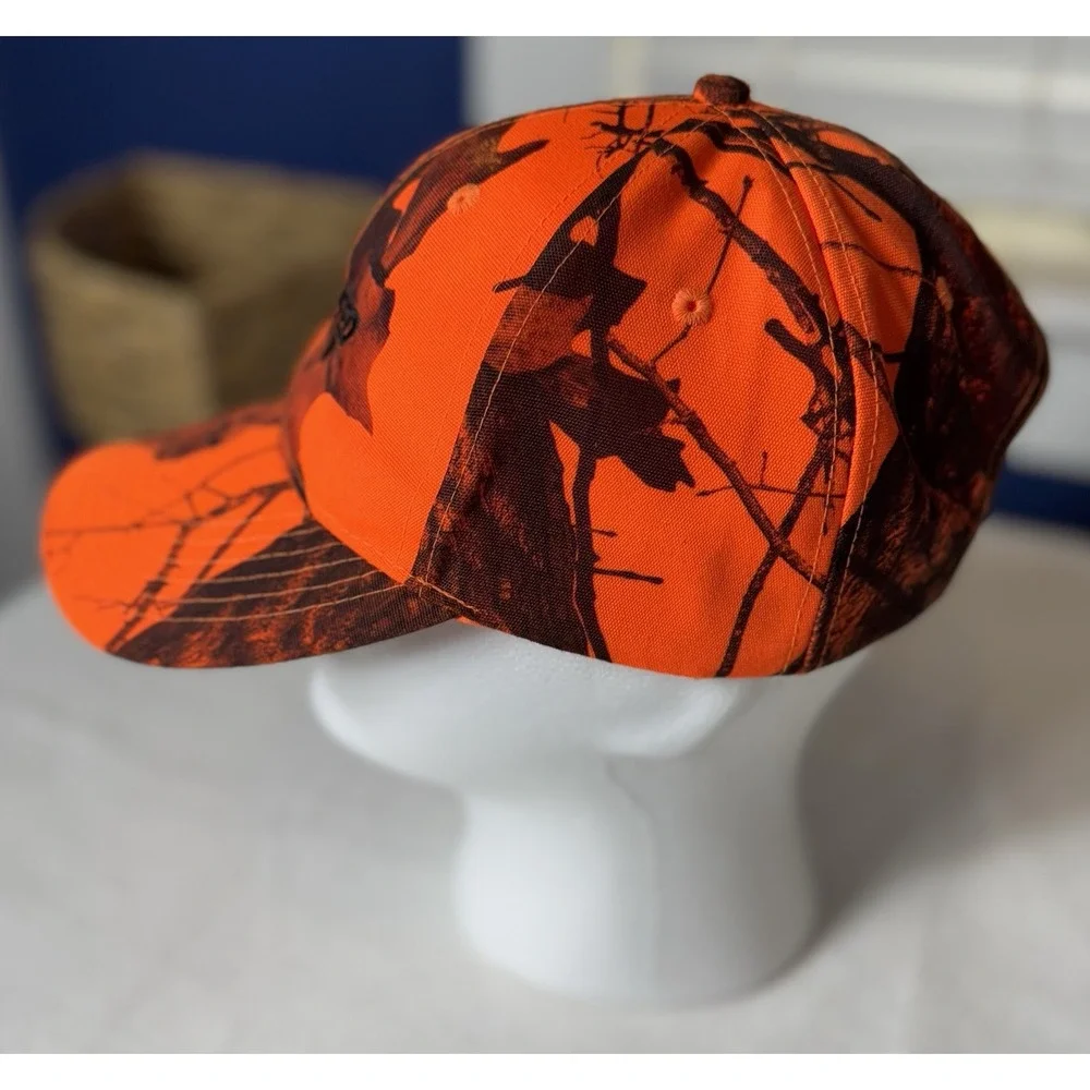 Federated Insurance Mossy Oak‎ Orange Camouflage Hat Ball Cap Strapback